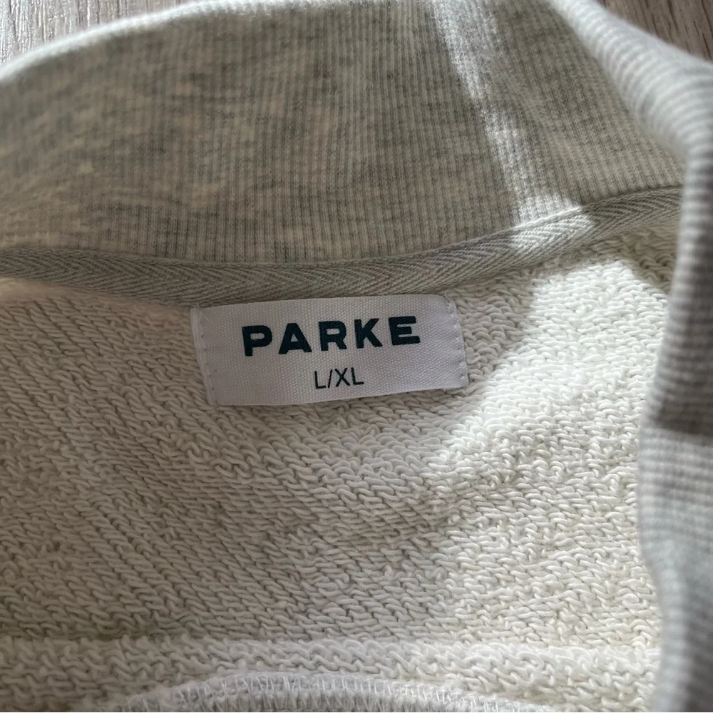 Parke x Set Active Gray Mockneck Sweatshirt (Size L/XL) - Picture 3 of 3